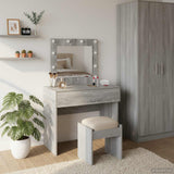 Tavolo da Trucco Grigio 83 x 40 x 70 cm Legno truciolato