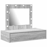 Tavolo da Trucco Grigio 83 x 40 x 70 cm Legno truciolato