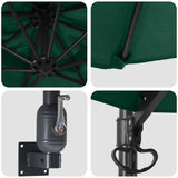Ombrello da giardino Verde 248 x 248 x 148 cm