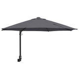 Ombrello da giardino Antracite e Nero 248 x 248 x 148 cm
