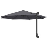 Ombrello da giardino Antracite 248 x 248 x 148 cm