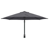 Ombrello da giardino Antracite e Nero 248 x 248 x 148 cm