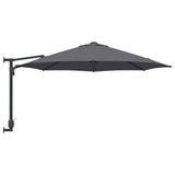 Ombrello da giardino Antracite e Nero 248 x 248 x 148 cm