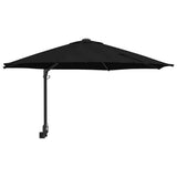 Ombrello da giardino Nero 248 x 248 x 148 cm