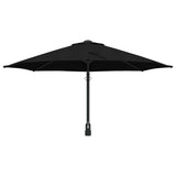 Ombrello da giardino Nero 248 x 248 x 148 cm