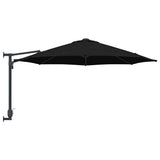 Ombrello da giardino Nero 248 x 248 x 148 cm