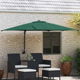 Ombrello da giardino Verde e Nero 248.5 x 247.5 x 160 cm