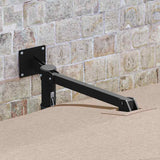 Ombrello da giardino Tortora e Nero 248.5 x 247.5 x 160 cm