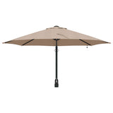 Ombrello da giardino Tortora e Nero 248 x 248 x 148 cm