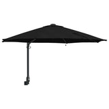 Ombrello da giardino Nero 248 x 248 x 148 cm