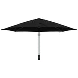 Ombrello da giardino Nero 248 x 248 x 148 cm