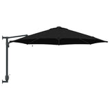 Ombrello da giardino Nero 248 x 248 x 148 cm