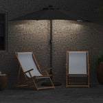 Ombrello da giardino Antracite 294 x 150 x 223 cm Tessuto
