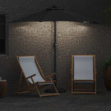 Ombrello da giardino Antracite 294 x 150 x 223 cm Tessuto