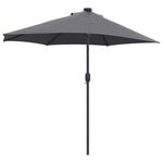 Ombrello da giardino Antracite 294 x 150 x 223 cm Tessuto