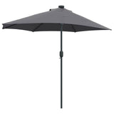 Ombrello da giardino Antracite 294 x 150 x 223 cm Tessuto