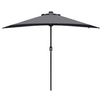 Ombrello da giardino Antracite 294 x 150 x 223 cm Tessuto