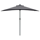 Ombrello da giardino Antracite 294 x 150 x 223 cm Tessuto