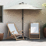 Parasol da giardino metà Sabbia 294 x 150 x 224 cm Tessuto