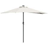 Parasol da giardino metà Sabbia 294 x 150 x 224 cm Tessuto