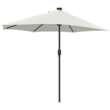 Parasol da giardino metà Sabbia 294 x 150 x 224 cm Tessuto