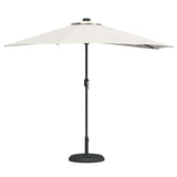 Parasol da giardino metà Sabbia 294 x 150 x 224 cm Tessuto