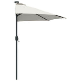 Parasol da giardino metà Sabbia 294 x 150 x 224 cm Tessuto