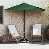 Parasol da giardino metà Verde 294 x 150 x 224 cm Tessuto