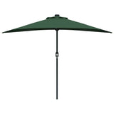 Parasol da giardino metà Verde 294 x 150 x 224 cm Tessuto