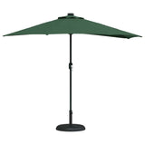 Parasol da giardino metà Verde 294 x 150 x 224 cm Tessuto