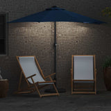 Ombrello da giardino Azzurro 294 x 150 x 224 cm Tessuto