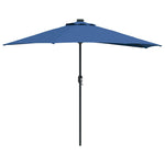 Ombrello da giardino Azzurro 294 x 150 x 224 cm Tessuto