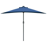Ombrello da giardino Azzurro 294 x 150 x 224 cm Tessuto