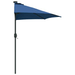 Ombrello da giardino Azzurro 294 x 150 x 224 cm Tessuto