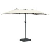 Ombrello da giardino Sabbiato e Antracite 385 x 209 x 244 cm