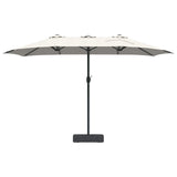 Ombrello da giardino Sabbiato e Antracite 385 x 209 x 244 cm