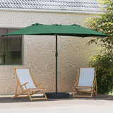 Ombrello da giardino Verde 385 x 209 x 244 cm Poliestere