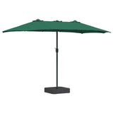 Ombrello da giardino Verde 385 x 209 x 244 cm Poliestere