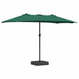 Ombrello da giardino Verde 385 x 209 x 244 cm Tessuto
