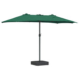 Ombrello da giardino Verde 385 x 209 x 244 cm Poliestere