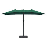 Ombrello da giardino Verde 385 x 209 x 244 cm Tessuto