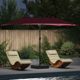 Ombrello da giardino Rosso Bordeaux 385 x 209 x 244 cm