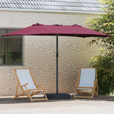 Ombrello da giardino Rosso Bordeaux 385 x 209 x 244 cm