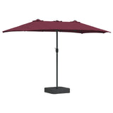 Ombrello da giardino Rosso Bordeaux 385 x 209 x 244 cm