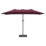 Ombrello da giardino Rosso Bordeaux 385 x 209 x 244 cm