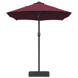 Ombrello da giardino Rosso bordò 385 x 209 x 244 cm Tessuto