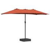 Ombrello da giardino Terracotta 385 x 209 x 244 cm Poliestere