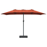 Ombrello da giardino Terracotta 385 x 209 x 244 cm Poliestere
