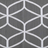 Tappeto da esterno ARAKIL Grigio e bianco 250 x 500 cm PP