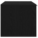 Lettiera per gatti in rovere nero 80x50x45 cm in legno ingegnerizzato